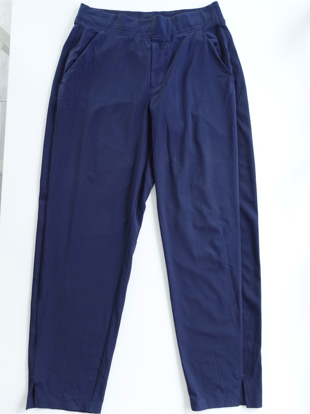 Athleta Brooklyn Mid Rise Ankle Pants in Navy Blue | 4